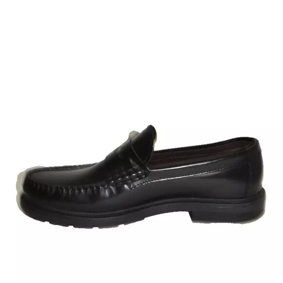 New! M By Bruno Magli Mello Penny Loafer Leather Black Size 11.5 M DD382 main image 5
